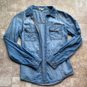 Light wash denim shirt